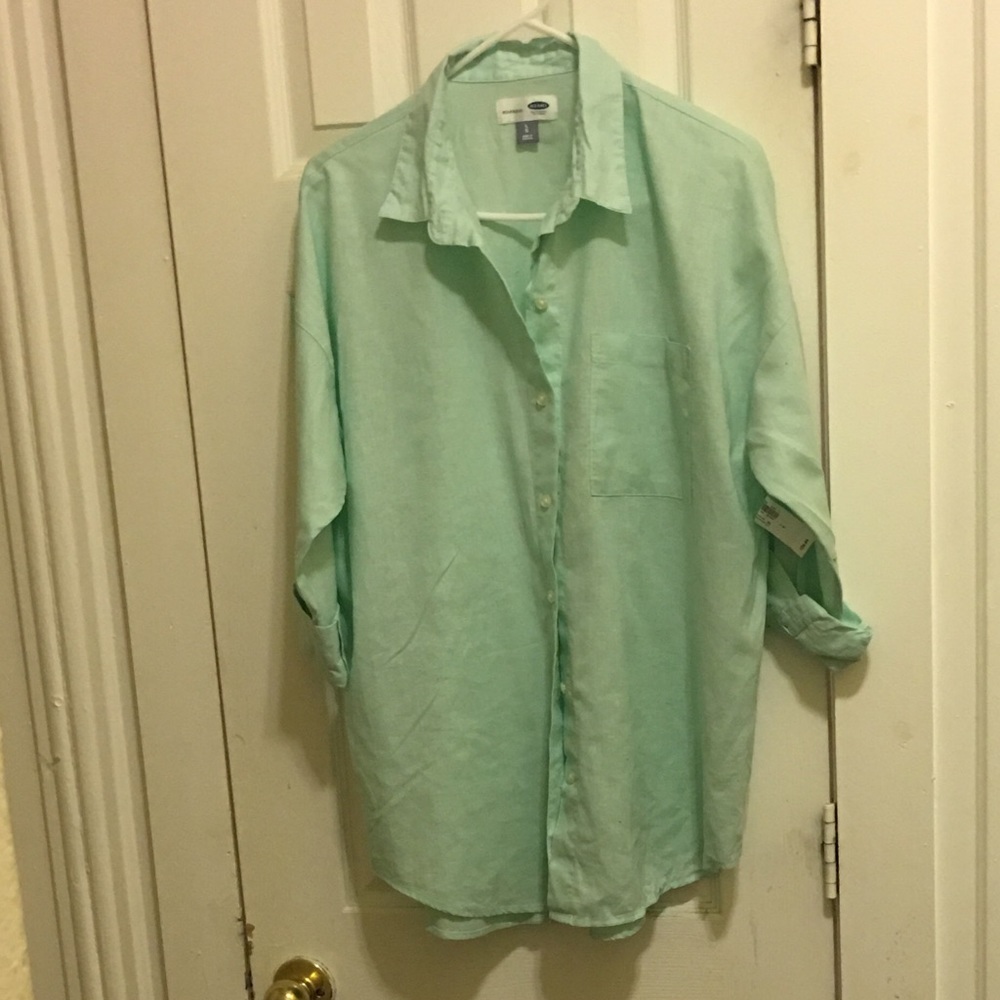 Brand new Turquoise linen shirt!!